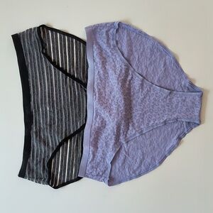 Victoria's Secret Patterned High-Leg Brief Panties Set - size XL